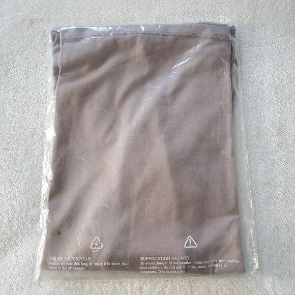 Woolx Elena V Neck 3/4 Sleeve Wool Blend Top Mocha Meringue Small - Picture 12 of 12